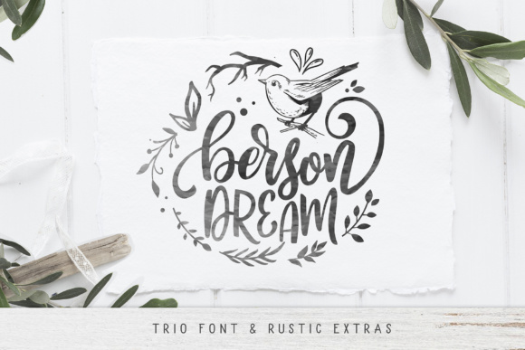 Berson Dream: A Rustic Font Family for Authentic Design