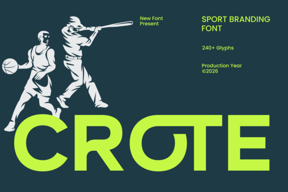 Crote: A Typeface Built for Athletic Impact