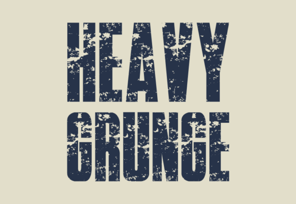 Heavy Grunge: A Typeface That Refuses to Blend In