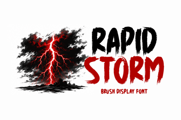 Rapid Storm: A Brush Font for Maximum Visual Impact