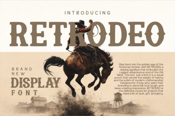 Retrodeo: A Bold Western Typeface for Modern Brands
