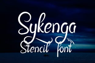 Sykenga: The Stencil Font That Brings a Bold, Artistic Edge to Any Project