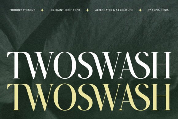 Twoswash: A Modern Serif for Timeless Brand Elegance