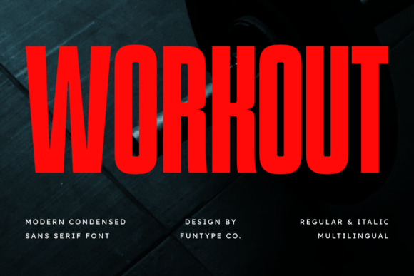 Unleashing Power: The Workout Font for Bold Design