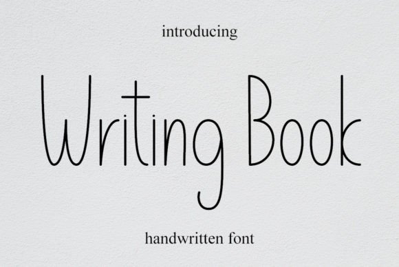 Writing Book: A Handwritten Font with Whimsical Charm